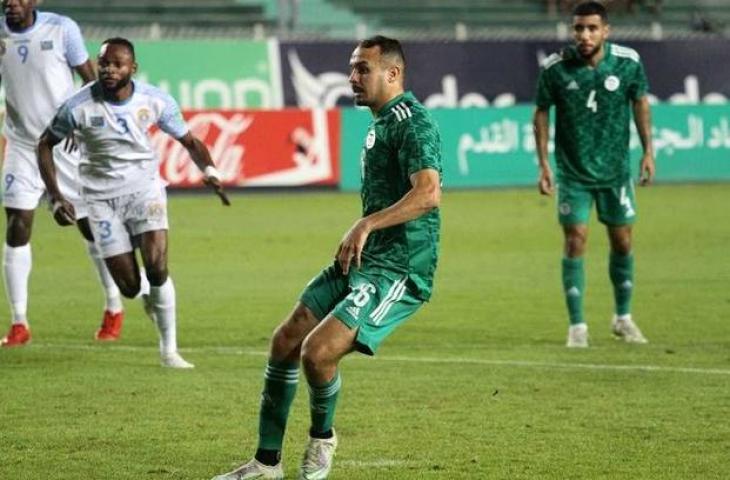 Pemain Timnas Aljazair, Billel Benhammouda dilaporkan meninggal dunia akibat kecelakaan. (Twitter/@CAF_Online)