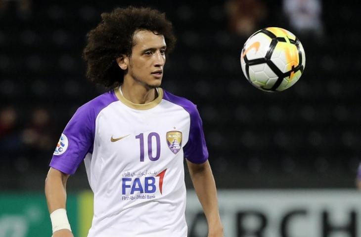 Bintang Timnas Uni Emirat Arab (UEA), Omar Abdulrahman. (Karim Jaafar/AFP)