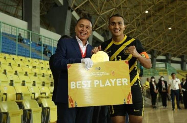 Kapten Malaysia U-19, Aysar Hadi yang dituding curi umur. (FA Malaysia)