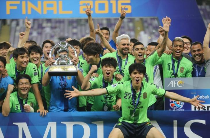 Jeonbuk Hyundai Motors saat menjadi juara Liga Champions Asia 2016. (Dok. AFC)