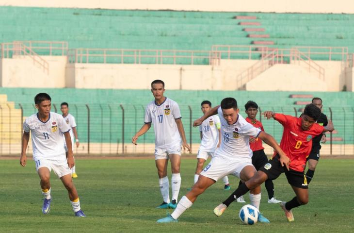 Timor Leste vs Laos di Piala AFF U-16 2022. (Dok. Lao FF)