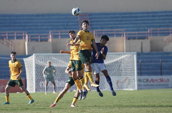 Australia vs Kamboja di Piala AFF U-16 2022. (Twitter/@AFFPres)