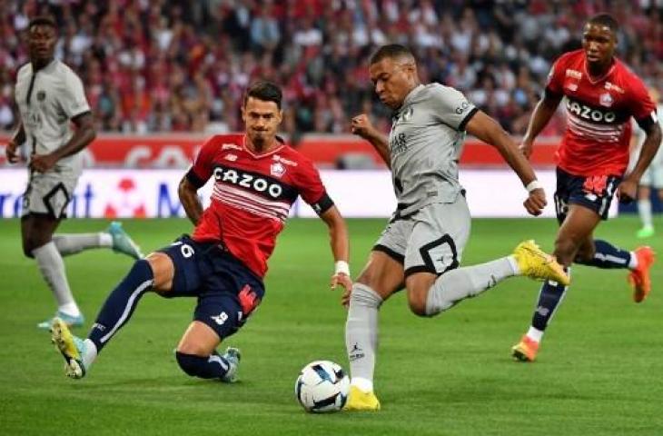 Kylian Mbappe cetak hattrick saat PSG lumat Lille 7-1 pada pekan ketiga Liga Prancis 2022/2023. (AFP)