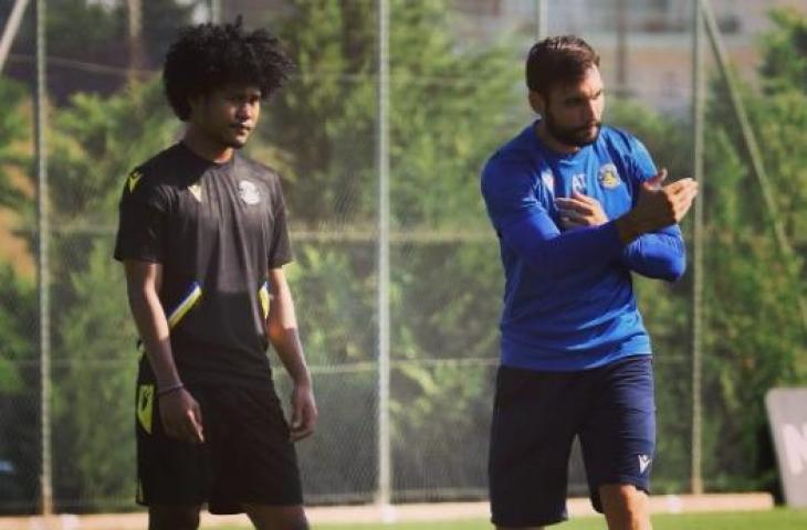 Bagus Kahfi berlatih bersama klub Asteras Tripolis FC (Instagram)