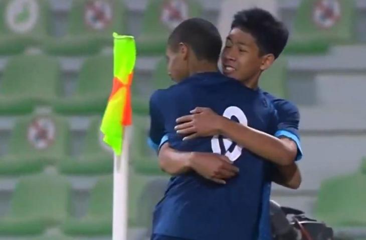 Pemain muda Indonesia Abdurrahman Iwan berhasil mencetak gol di Qatar Cup U-17 bersama Al Wakrah (Youtube)