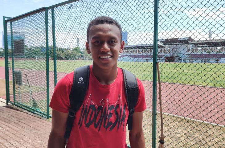 Pemain Timnas Indonesia U-19 Rahmat Beri Santoso. (mxkd.sbs/Arif Budi)