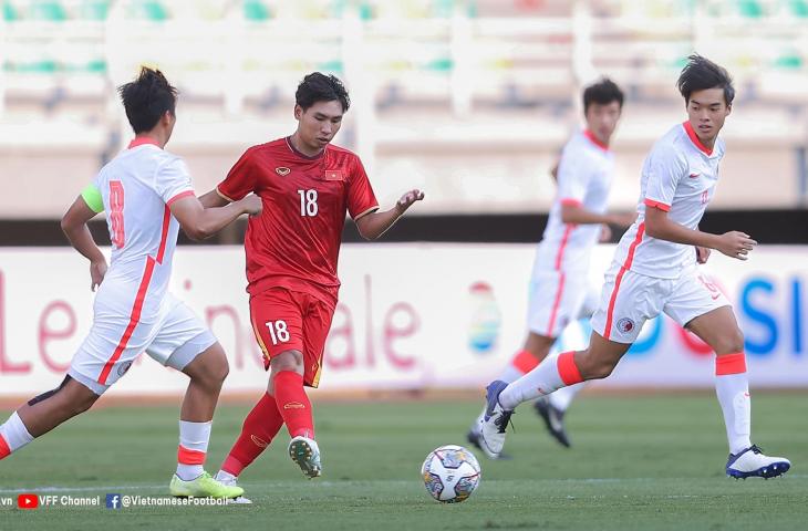 Timnas Hong Kong U-19 saat bersua Vietnam di Grup F Kualifikasi Piala Asia U-20 2023, Rabu (14/9/2022). (Dok. AFF)