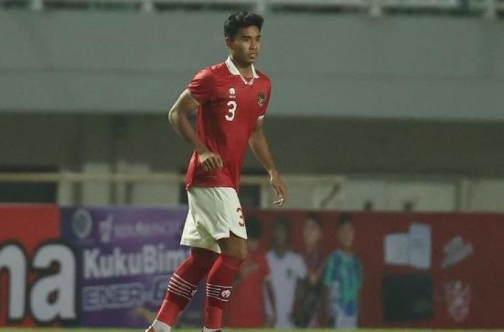 Debut Muhammad Ferrari di timnas Indonesia senior menghadapi Curacao, Selasa (27/9/2022). (Instagram/PSSI)