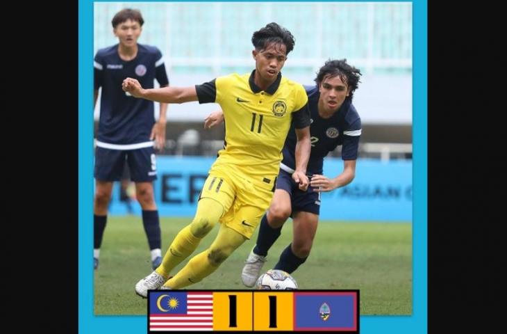 Malaysia ditahan imbang Guam dengan skor 0-0 (Twitter/afcasiancup)