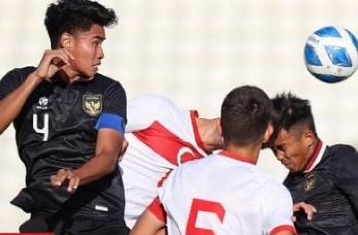 Timnas Indonesia U-119 vs Turki U-20 di laga uji coba. (Instagram/@pssi)