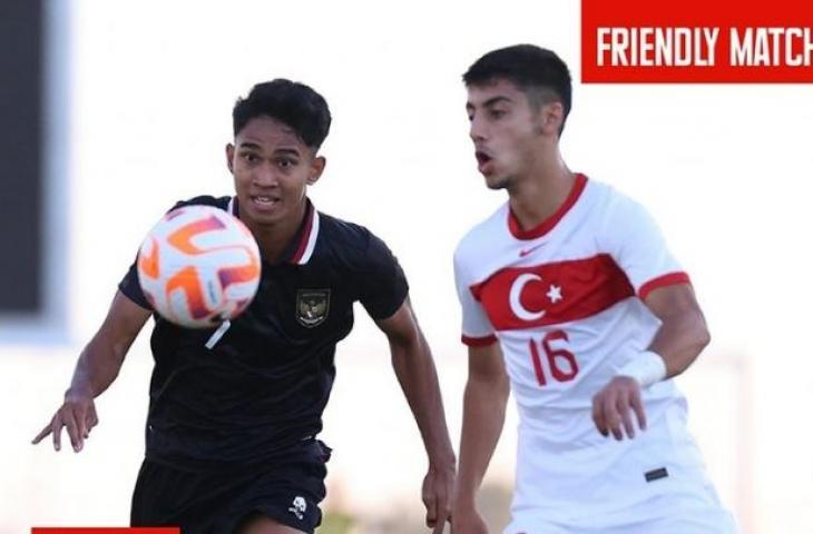 Timnas Indonesia U-19 dikalahkan Turki U-20 dalam laga uji coba (Twitter/PSSI)