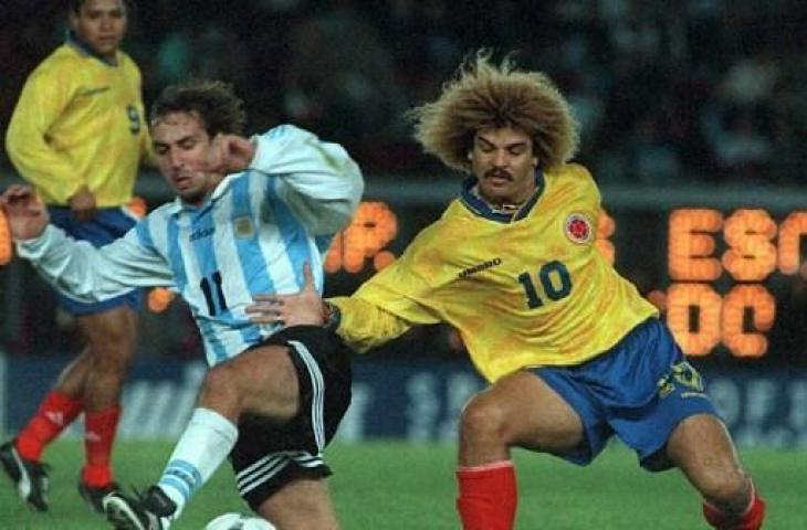 Legenda Timnas Kolombia, Carlos Valderrama. (AFP)