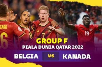 Link Live Streaming Belgia vs Kanada di Piala Dunia 2022 Malam Ini