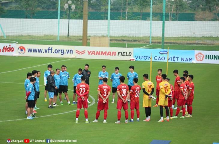 Vietnam melakukan latihan perdana untuk persiapan Piala AFF 2022. (Dok.VFF)