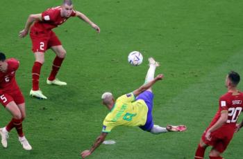 Momen Gol Akrobatik Richarlison Antar Kemenangan Brasil atas Serbia di Piala Dunia 2022