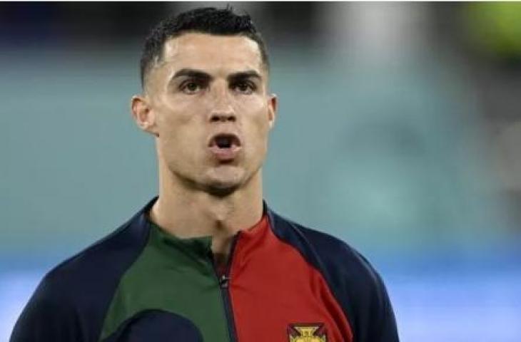 Kapten Timnas Portugal, Cristiano Ronaldo. [PATRICIA DE MELO MOREIRA / AFP]