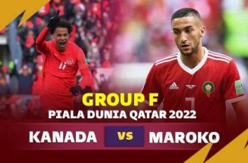 Link Live Streaming Kanada vs Maroko di Piala Dunia 2022, Kick Off 22.00 WIB