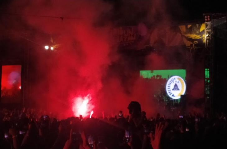 Acara BCS dalam rangkaian Curvasud Fest, Tribun Selatan Berdendang, Minggu (4/12/2022) di Stadion Maguwoharjo. (mxkd.sbs/Arif Budi)