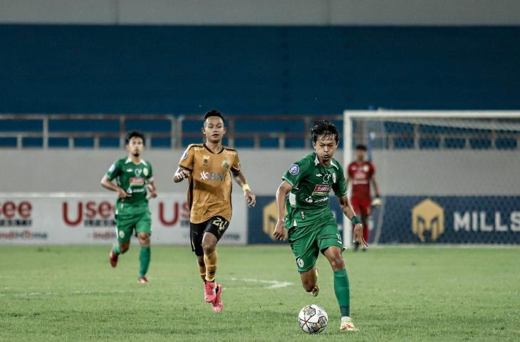 Potret aksi pemain PSS Sleman saat melawan Bhayangkara FC di Liga 1 2022. (Dok. PSS Sleman)