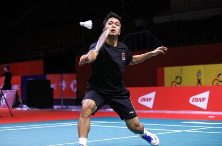 Tunggal putra Indonesia Anthony Sinisuka Ginting. (PBSI)