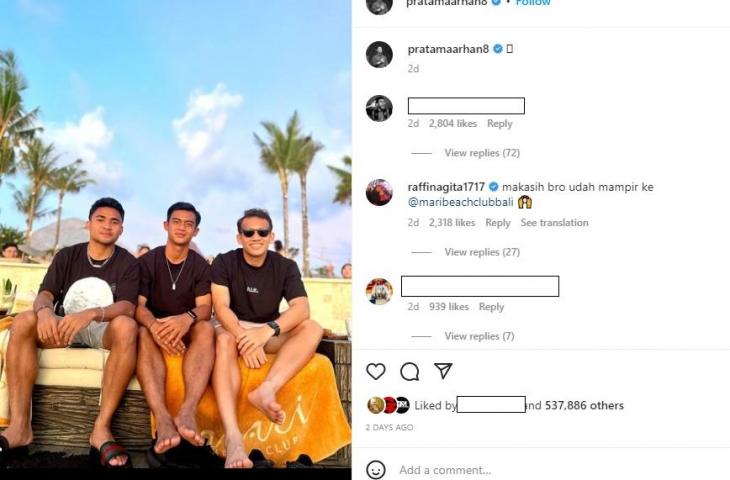 Asnawi mangkualam, Pratama Arhan, dan Egy Maulana Vikri foto bareng (Instagram/pratamaarhan8)