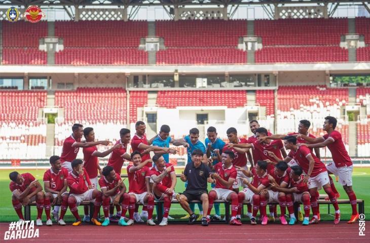 Skuad timnas Indonesia di Piala AFF 2022. (Twitter/@PSSI)