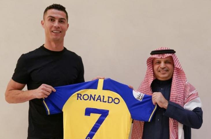 Cristiano Ronaldo resmi bergabung ke klub Arab Saudi Al Nassr. (Twitter/@AlNassrFC_EN)