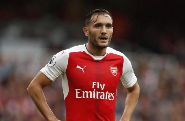 Lucas Perez saat berseragam Arsenal. (Twitter)