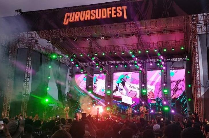 Rocket Rockers tampil di Curva Sud Fest 2023. (mxkd.sbs/Arif Budi)