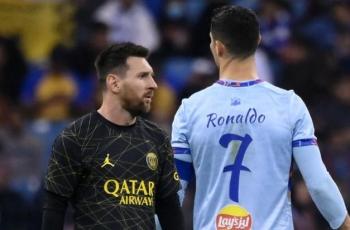 Duel GOAT di Arab, Begini Reaksi Cristiano Ronaldo usai Dipecundangi Lionel Messi