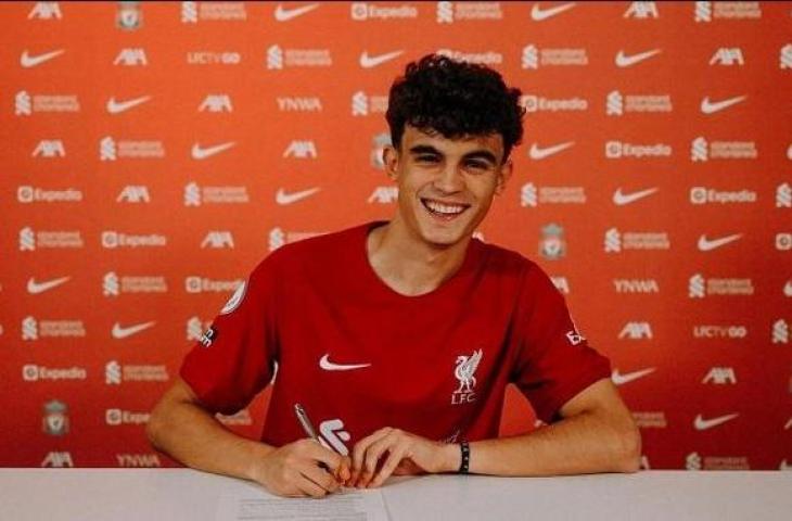 Wonderkid Liverpool, Stefan Bajcetic. (Twitter)