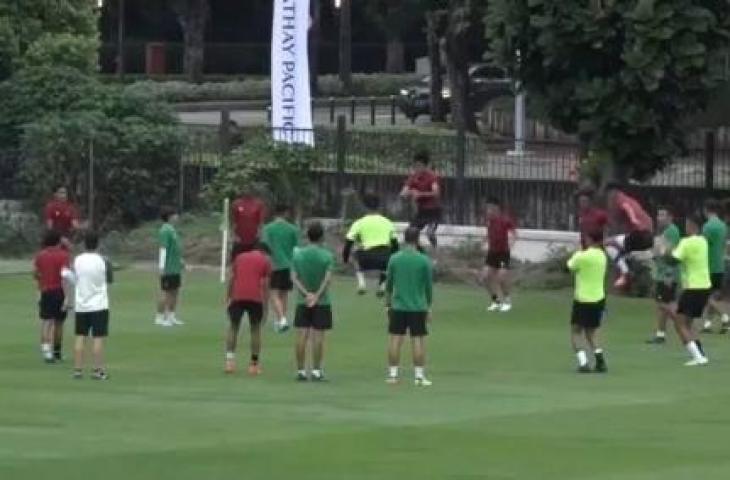 Timnas Indonesia U-20 gelar latihan perdana. (ANTARA)