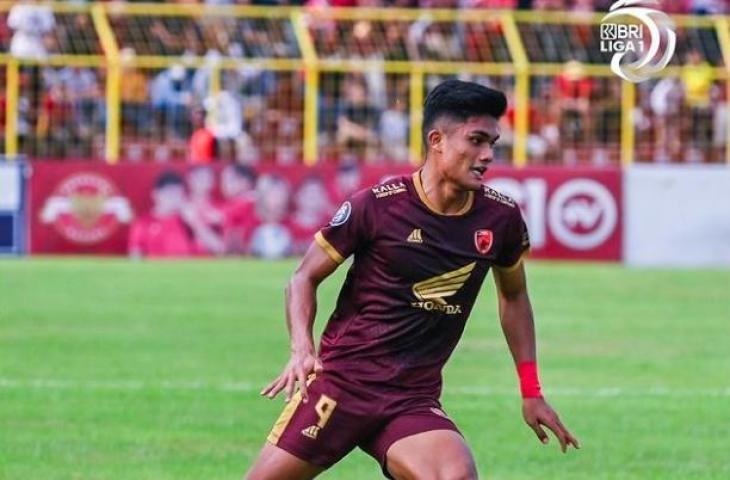 Ramadhan Sananta cetak gol penentu kemenangan PSM Makassar atas Persik Kediri 2-1. (Instagram/liga1match)