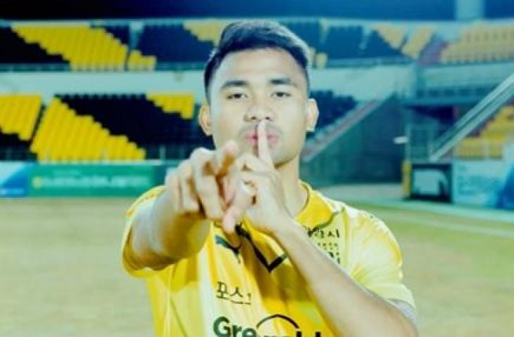 Asnawi Mangkualam berseragam Jeonnam Dragons (Instagram/jeonnamdragons_fc)