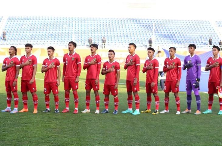 Starting Eleven Timnas Indonesia U-20 sat melawan Irak U-20 di Piala Asia U-20 2023. (PSSI)