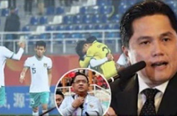 Cek fakta Ketum PSSI, Erik Thohir janjikan bonus Rp 750 juta pada Timnas Indonesia U-20 di Piala Asia U-20 2023. (youtube/ARP)