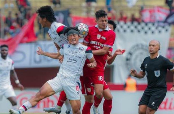 Persis Solo ditahan imbang Arema FC 1-1 di pekan ke-30 BRI Liga 1 2022. (Instagram/persisofficial)
