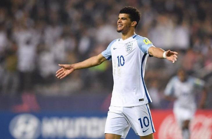 Pemain Timnas Inggris Dominic Solanke di Piala Dunia U-20 2017. (AFP/JUNG Yeon-Je)