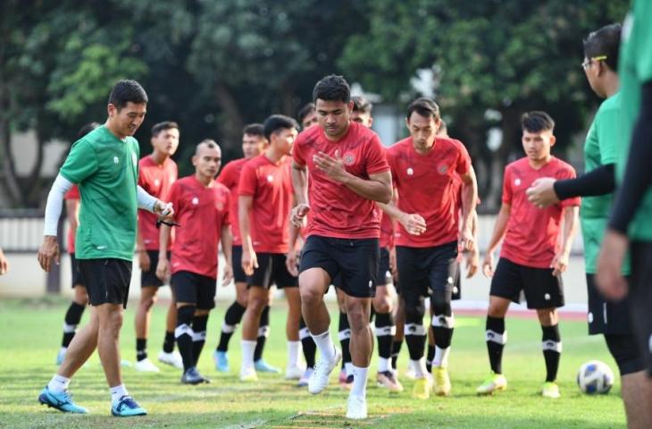 Potret latihan pemain Timnas Indonesia jelang lawan Burundi. (Dok. PSSI)