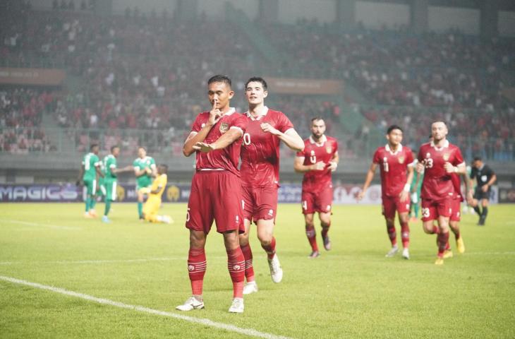 Timnas Indonesia saat melibas Burundi 3-1 di Stadion Patriot Candrabhaga, Sabtu (25/3/2023) (PSSI)