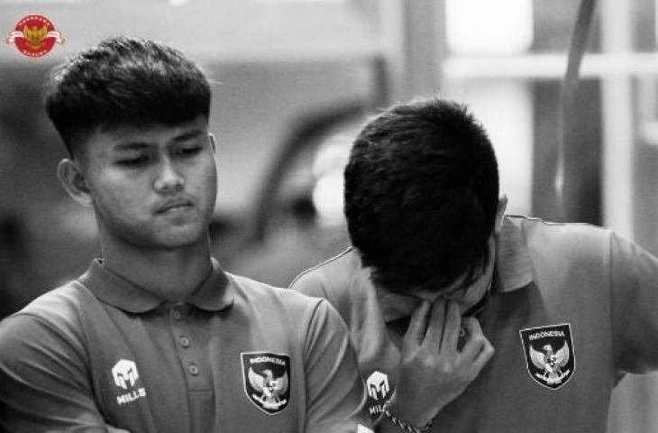 Reaksi Hokky Caraka dan pemain Timnas U-20 usai Indonesia batal gelar Piala Dunia U-20. (Instagram/PSSI)