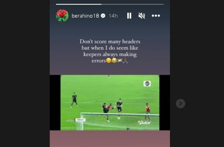 Bintang Burundi Saido Berahino kenang momen apik lawan Timnas Indonesia. (Instagram)