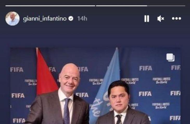 Story Presiden FIFA, Gianni Infantino. (Instagram/@gianni_infantino)