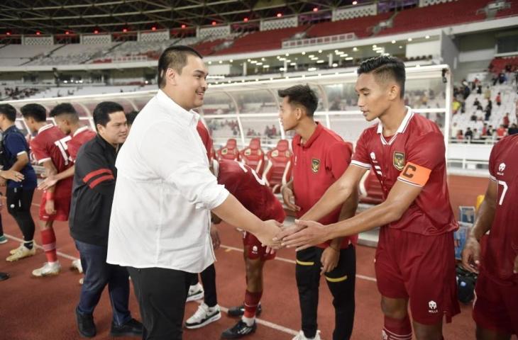 Menpora Dito bertemu dengan para pemain Timnas Indonesia U-22 (kemenpora)