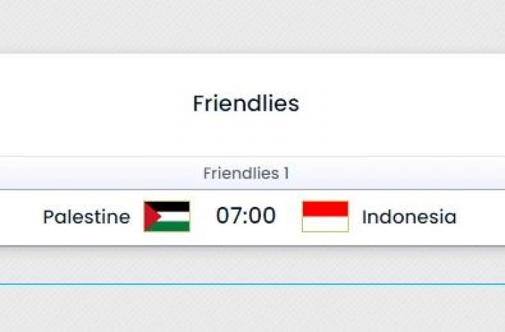 Jadwal tanding Palestina vs Timnas Indonesia (FIFA)