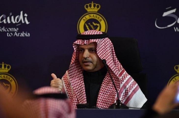 Presiden Al Nassr, Musalli Al-Muammar. (AFP)