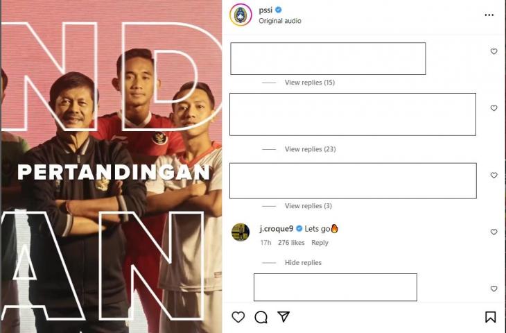 Pemain keturunan berdarah Jawa memberikan suntikan semangat untuk Timnas Indonesia U-22 (Instagram/pssi)