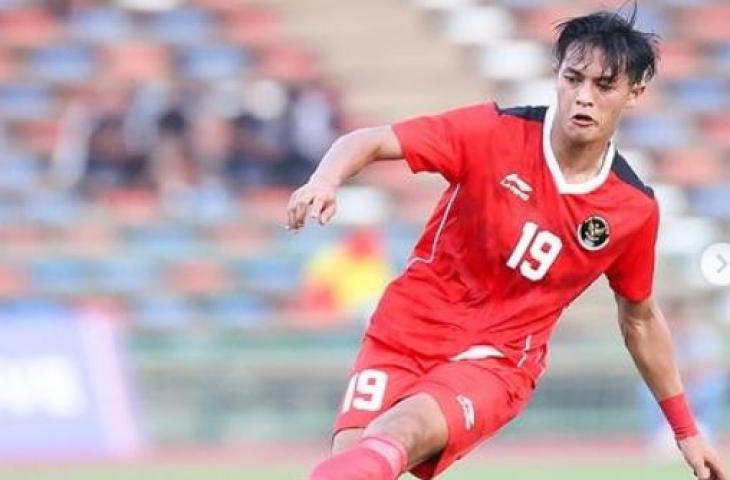 Alfeandra Dewangga saat tampil membela Timnas Indonesia U-22 (Instagram/pssi)