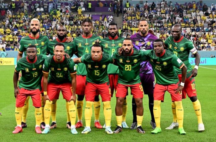 Timnas Kamerun di Piala Dunia 2022. (AFP/Issouf Sanogo)