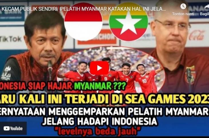 Cek fakta pelatih Myanmar U-22. (YouTube/Injury Time TV)